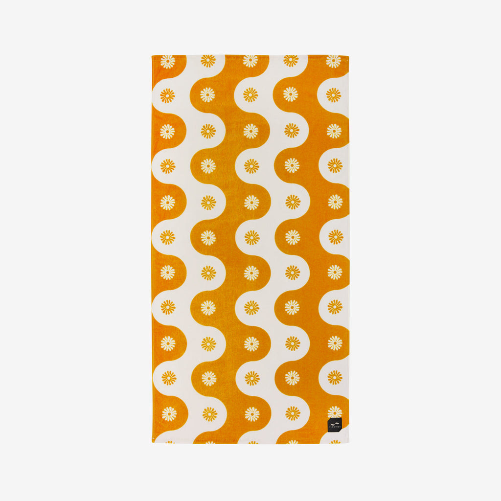 Botanical Waves Beach Towel